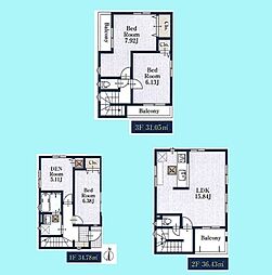物件画像 川口市元郷 全3棟