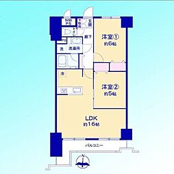間取図画像 2LDK