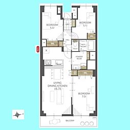間取図画像 3LDK