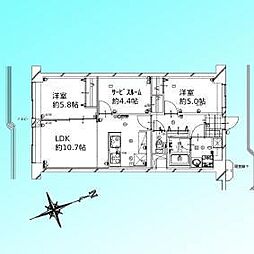 間取図画像 2SLDK