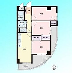 グランドメルシー北原台 3LDKの間取図画像