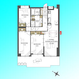 物件画像 コスモ武蔵浦和プロシィード