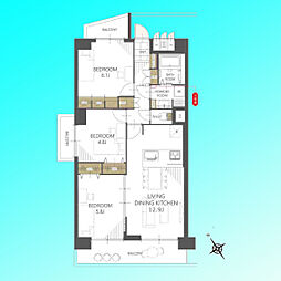間取図画像 3LDK