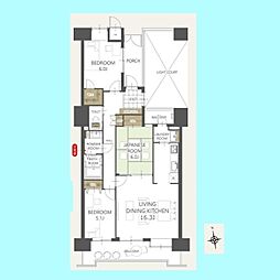 グレースコート戸田公園 3LDKの間取図画像