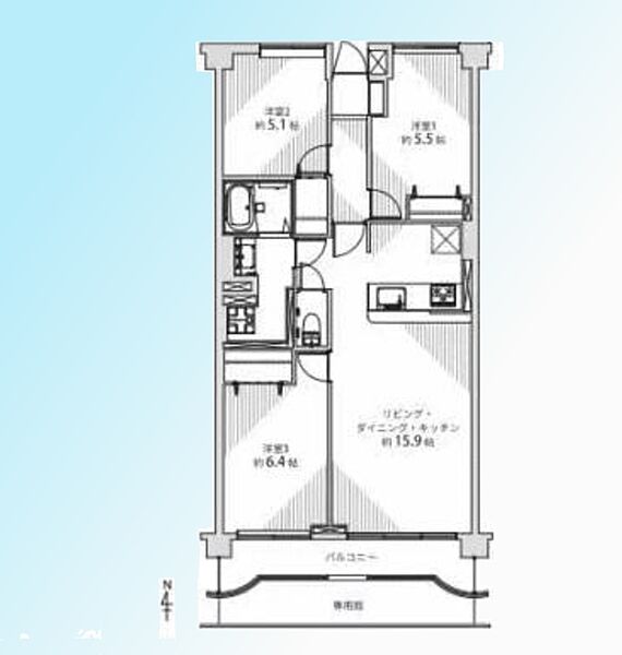 間取りを拡大表示