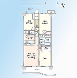 モア・ステージ川口西 3LDKの間取図画像