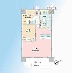 フォレストリア東浦和 1SLDKの間取図画像