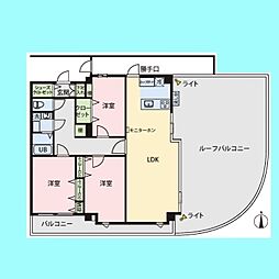 グランドメルシー北原台 3LDKの間取図画像