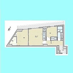 フドウ西川口ハイツ 2LDKの間取図画像