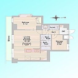 ライオンズマンション王子第6 2LDKの間取図画像