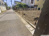 外観：分譲地前面 L字側溝境界部の段差