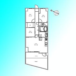 ユニーブル東浦和ファインプレイス 3LDKの間取図画像