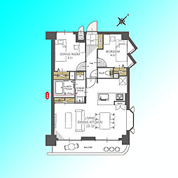 ビューパレー大宮西 1SLDKの間取図画像