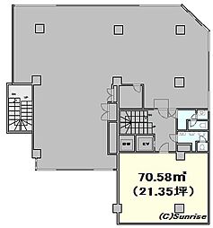 新々会館日本橋ビルの間取図画像