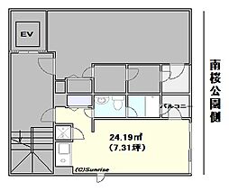 クインズビルの間取図画像