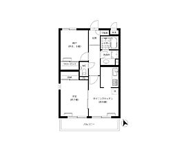 東急田園都市線 池尻大橋駅 徒歩3分の賃貸マンション 3階1SDKの間取り