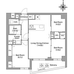 間取図画像 3LDK
