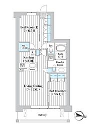 間取図画像 2LDK