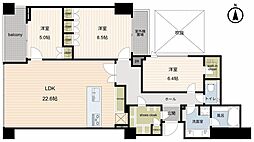 BRANZ自由が丘 3LDKの間取図画像