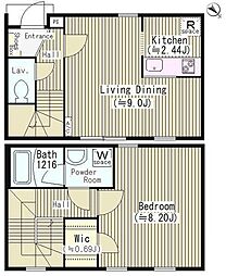 ファレール参宮橋 1LDKの間取図画像