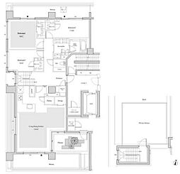 ザ・パークハビオ代々木 3LDKの間取図画像