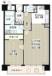 アステリオン松濤 1LDKの間取図画像