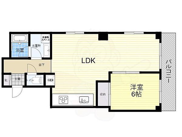 ヤマノビル 403｜東京都杉並区井草５丁目(賃貸マンション1LDK・4階・48.39㎡)の写真 その2