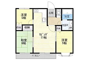 ホワイトヴィラC棟 203 ｜ 東京都練馬区関町東１丁目（賃貸マンション3LDK・2階・57.30㎡） その2