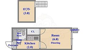 パールハイツ武蔵野 103 ｜ 東京都武蔵野市西久保１丁目27番6号（賃貸アパート1K・1階・16.78㎡） その2