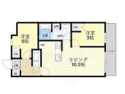 オープンレジデンシア吉祥寺本町テラス 1SLDKの間取図画像
