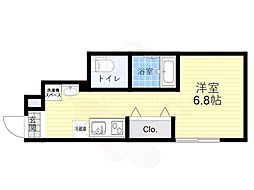 JR中央線 吉祥寺駅 徒歩13分の賃貸マンション 1階ワンルームの間取り