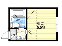 レオパレス吉祥寺第1 1Kの間取図画像