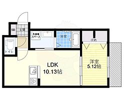 Grandel 1LDKの間取図画像