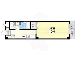コーポ雄貴 1Kの間取図画像