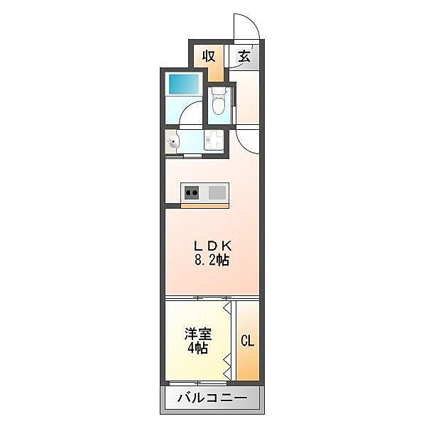 ガレリア南豊中 ｜大阪府豊中市日出町2丁目(賃貸アパート1LDK・2階・31.68㎡)の写真 その4