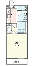 入間市東藤沢3丁目アパート 1Kの間取図画像