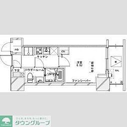 JR常磐線 松戸駅 徒歩6分の賃貸マンション 14階1Kの間取り
