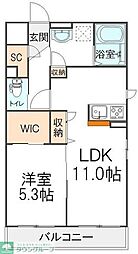 オアゾ桜台2 1LDKの間取図画像