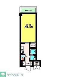 アーストンスクウェア 1Kの間取図画像