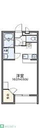 レオパレスプルンニーA 1Kの間取図画像