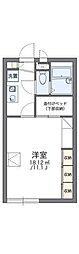 レオパレス桜2 1Kの間取図画像