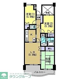 第2グランドフォート 3LDKの間取図画像