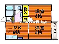 クレールシャトー吉田　Ａ 2階