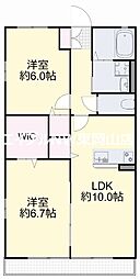 エンドレス6 2LDKの間取図画像