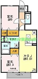 ベルパージュA 2LDKの間取図画像