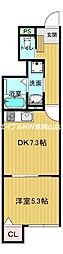 HIGARIA 1DKの間取図画像