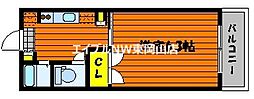 マンションサクセス 1Kの間取図画像