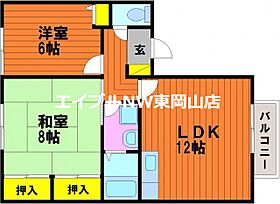 ディアスY  ｜ 岡山県岡山市中区湊（賃貸アパート2LDK・2階・56.69㎡） その2