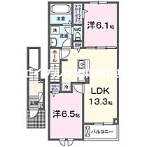 ロイヤルガーデン　フーア　Ａ  ｜ 岡山県備前市伊部（賃貸アパート2LDK・2階・59.55㎡） その2