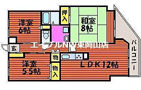 エリーズトークコート  ｜ 岡山県岡山市中区国富4丁目（賃貸マンション3LDK・1階・72.93㎡） その2